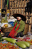 Inle Lake Myanmar. The market of the village of Nampan on the eastern lakeshore. 